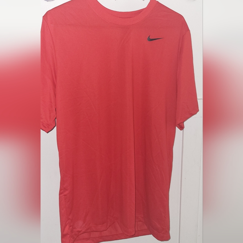 Nike Men's Dri Fit Red Tee Size Large Tall